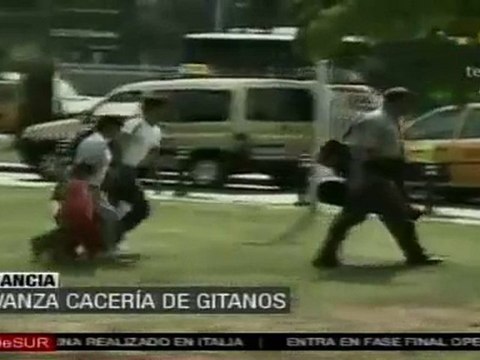 En Francia avanza cacería de gitanos