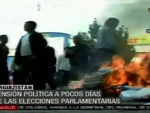 Tensión política a pocos días de las elecciones parlamentarias en Kirguizistán