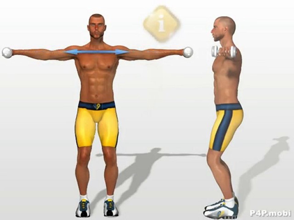 ejercicios para hombros brazos con mancuernas