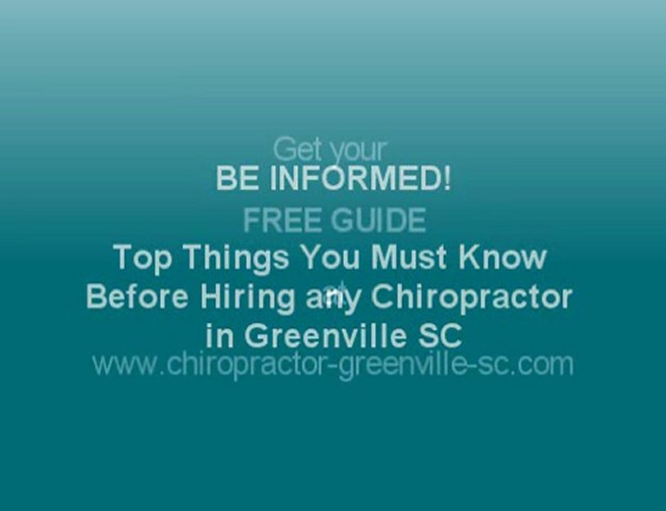 Chiropractors in greenville sc