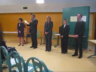 Remise des diplômes du bac au lycee Samuel Becket-Discours