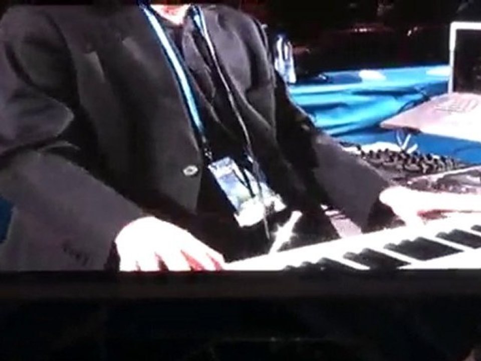 Gros Plan sur l'orgue durant le match Knicks / Timberwolves