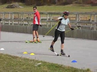 Ski roue à Bessans