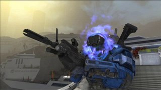 Halo Reach Skull Armor with Blue Flame Download