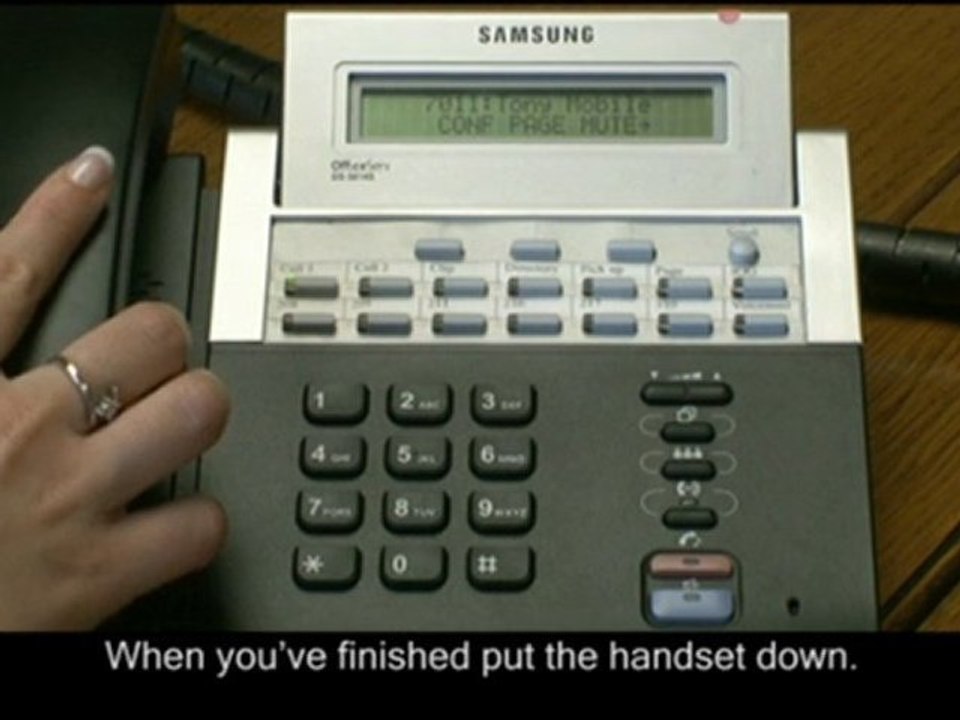 how to use the group pickup on a Samsung Telephone System