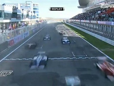Race2 Start Crash Superleague Formula SF 2010 Rd10 China