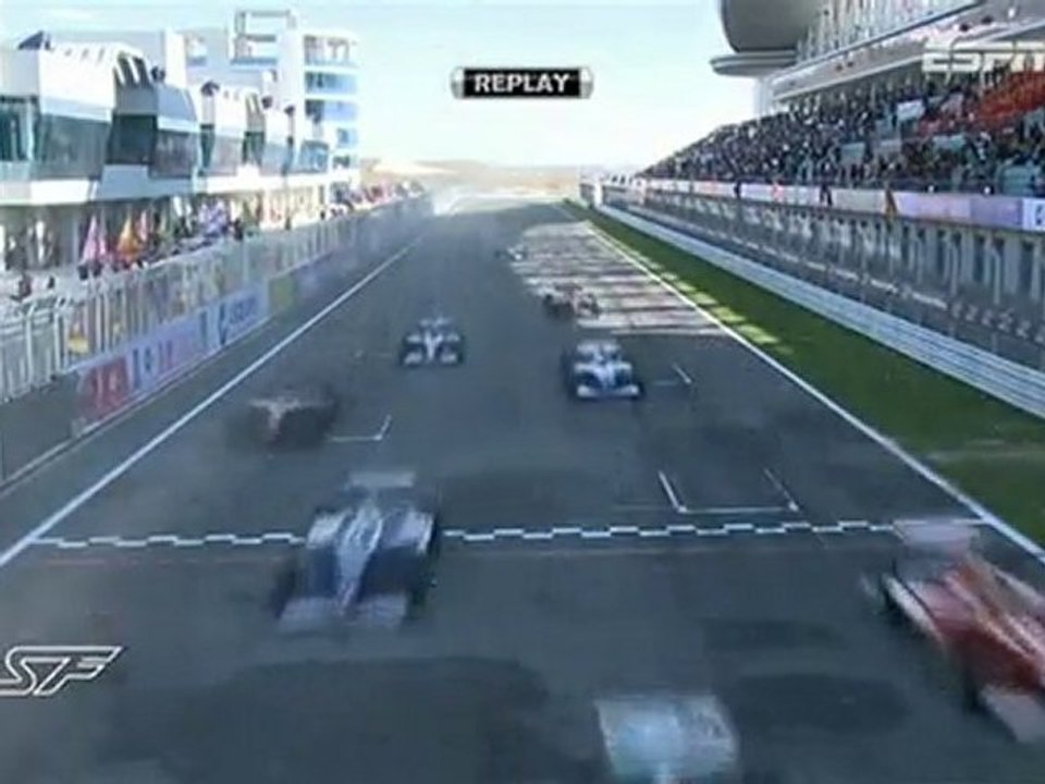 Race2 Start Crash Superleague Formula SF 2010 Rd10 China
