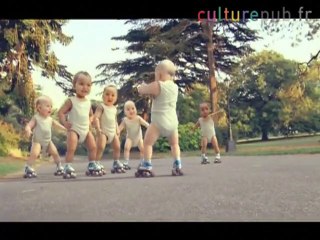Mythical Roller babies clip / Evian.