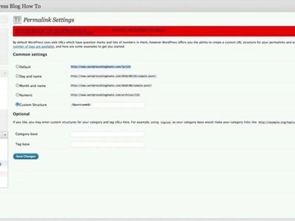 Wordpress Blog How To: Changing Permalink Structure - ...