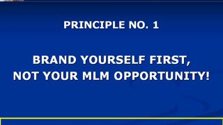 Network Marketing Basics - Personal Branding Principles