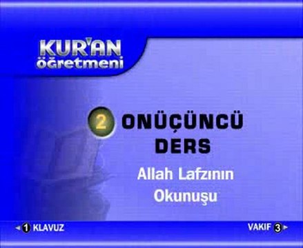 Kur_an Öğretmeni-13. Ders / Allah Lafzının Okunuşu