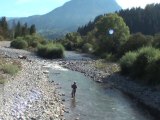 Pêche en riviere-Prises de vues drone Visiofly Smartflyer