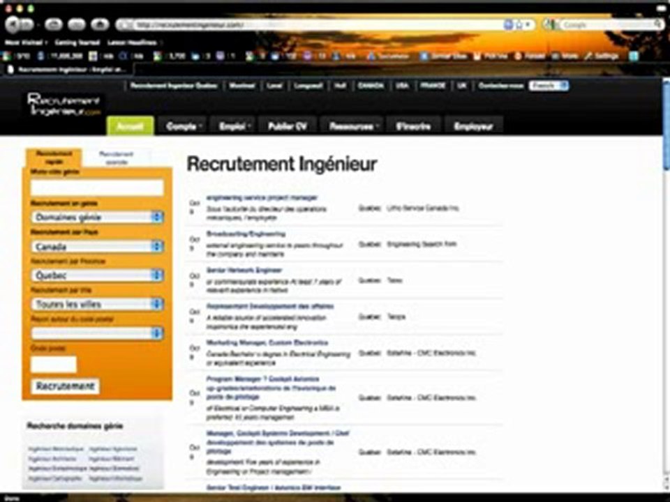Recrutement Ingenieur - Emploi Ingenieur
