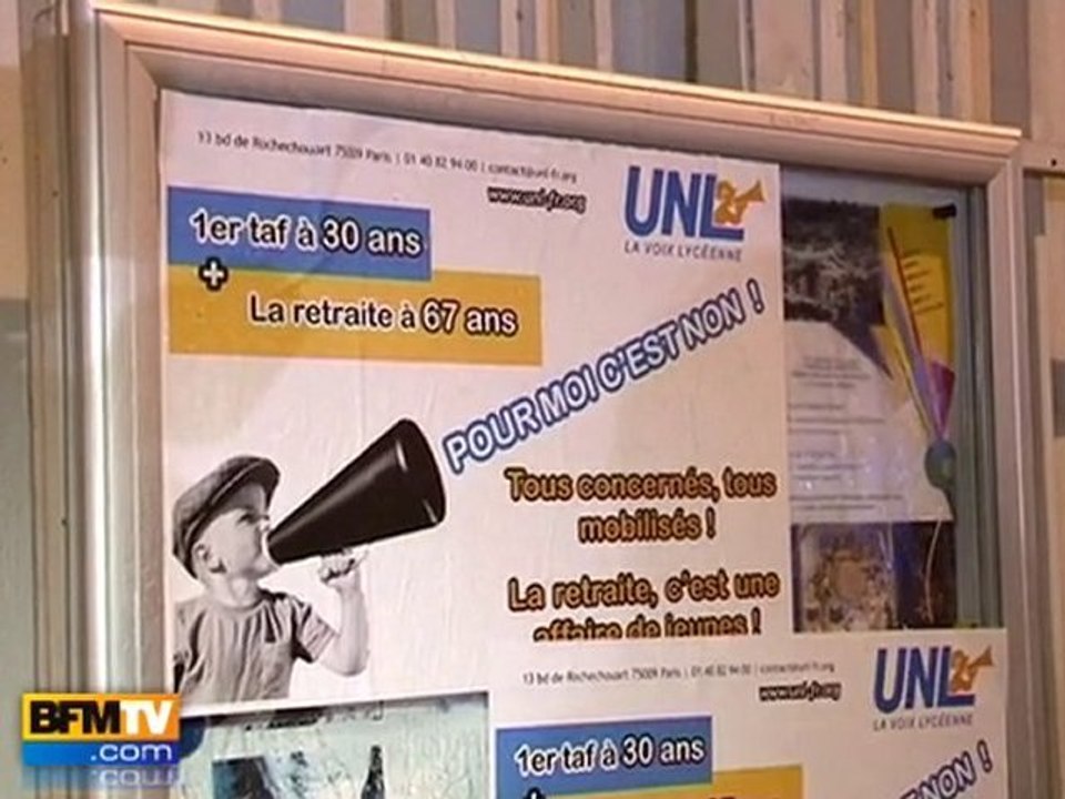 Réforme des retraites : les lycéens mobilisés