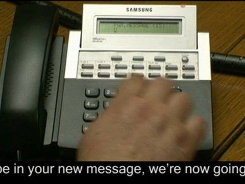 Personalise the Absence Message on Samsung Telephone