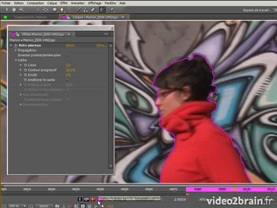 After Effects CS5 : L'outil Roto-pinceau