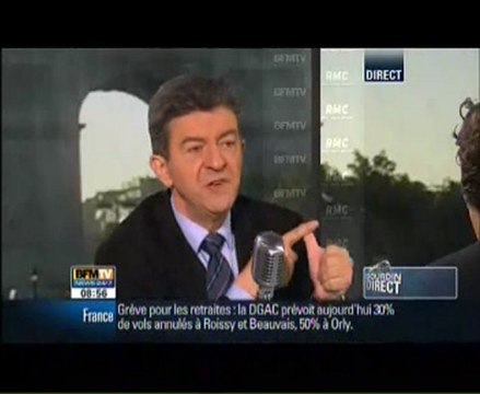 Mélenchon : Pujadas est servile et complaisant