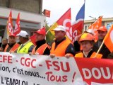 Manifestation contre la réforme des retraites à Douai