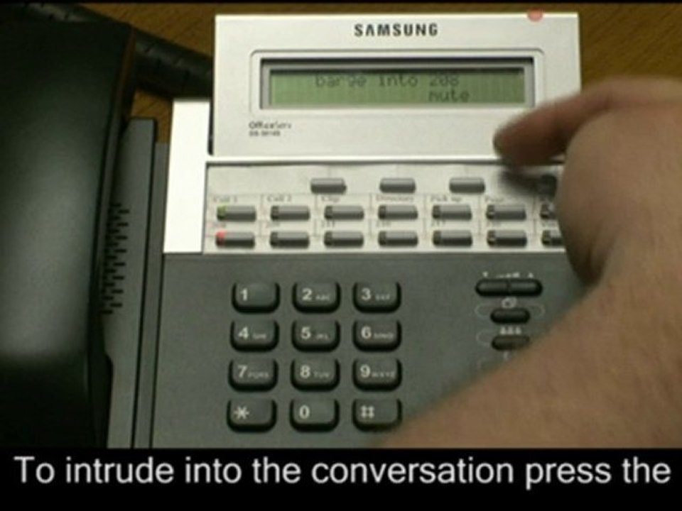 How to Barge a Call on a Samsung OfficeServ Telephone System