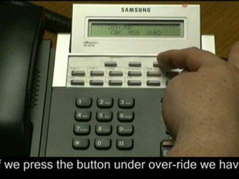 How to Use DND Overide on a Samsung Telephone System