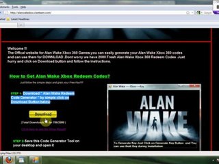 Alan Wake Xbox 360 Crack + Free Codes for Alan Wake - video Dailymotion