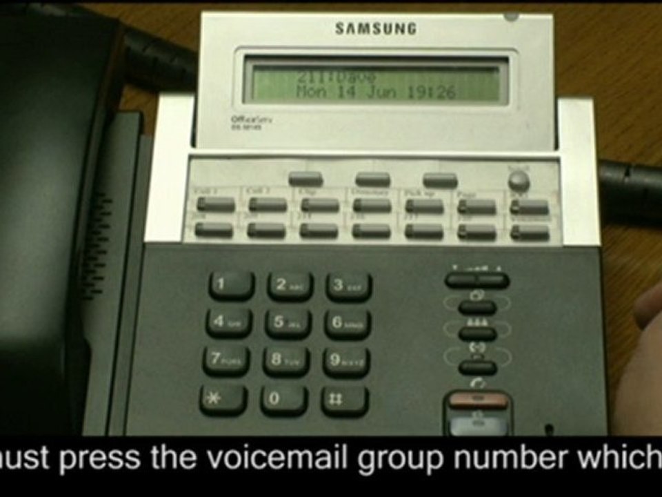 How to Use the Voicemail Key on a Samsung Telephone System