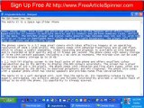 Free Article Rewriting Software