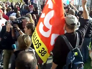 Manifestation pour les retraites du 12 octobre à Grenoble