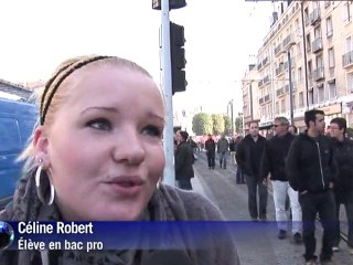 Retraites: des milliers de jeunes manifestent à Caen