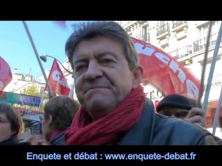 Jean-Luc Mélenchon manifestation pour les retraites 12.10.10