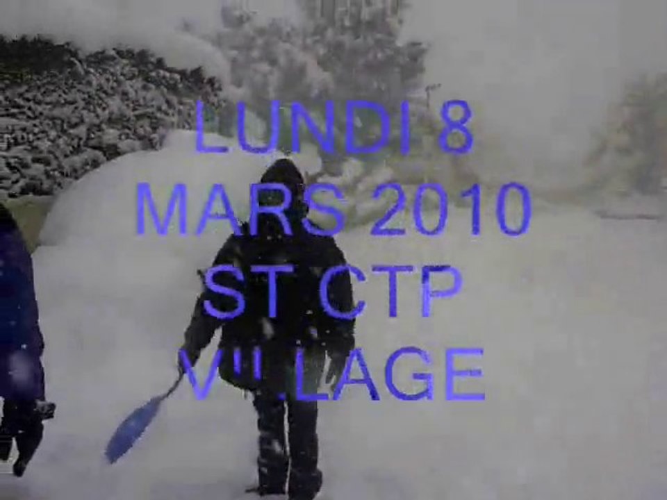 SAINT CYP:TEMPETE DE NEIGE  MARS 2010