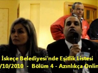 İskeçe Belediyesi'nde Eşitlik Listesi - Bölüm 4