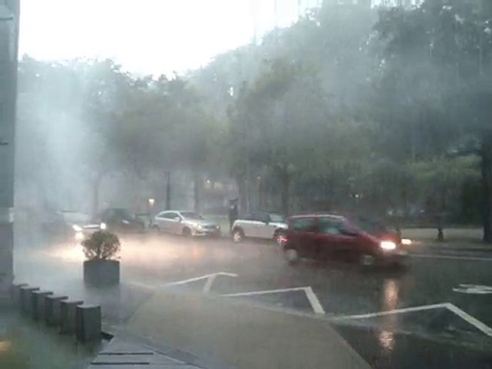 Pluie tropicale à Bruxelles~Tropical rain Brussels~Vidéo Pat