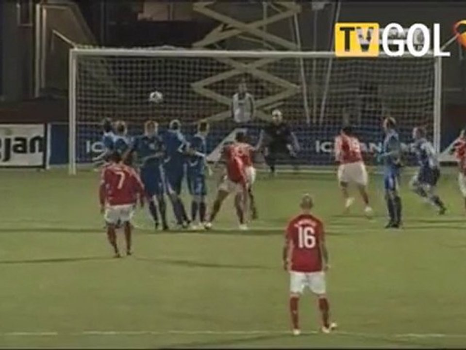 Ronaldo'nun İzlanda'ya frikikten attığı muhteşem gol