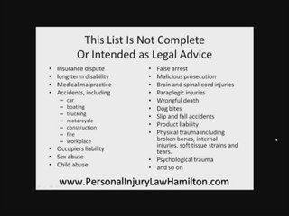 Personal Injury Law Hamilton, Personal Injury Lawyer Hamilt