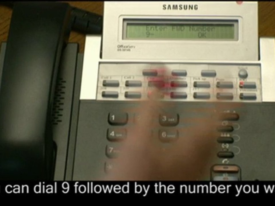 Set a Forward on All Calls on a Samsung Telephone System