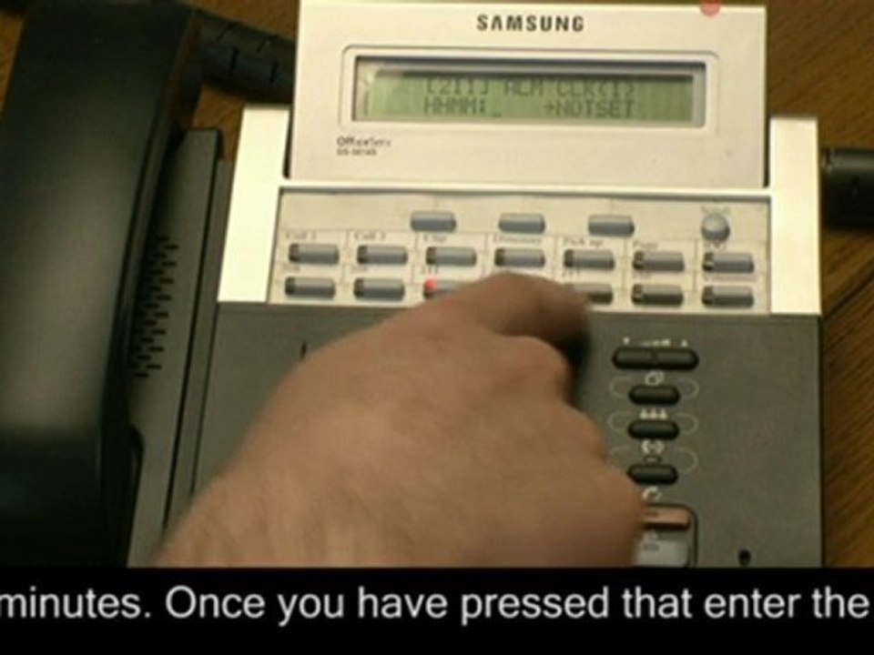 How to Set the Alarm Clock on a Samsung Telephone System