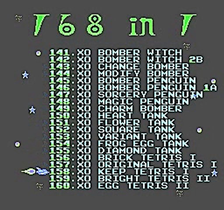 168 in 1 Contra Function