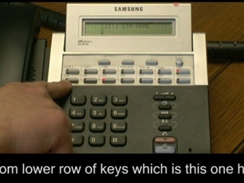 How to Change a Name at a Station on a Samsung Telephone Sys