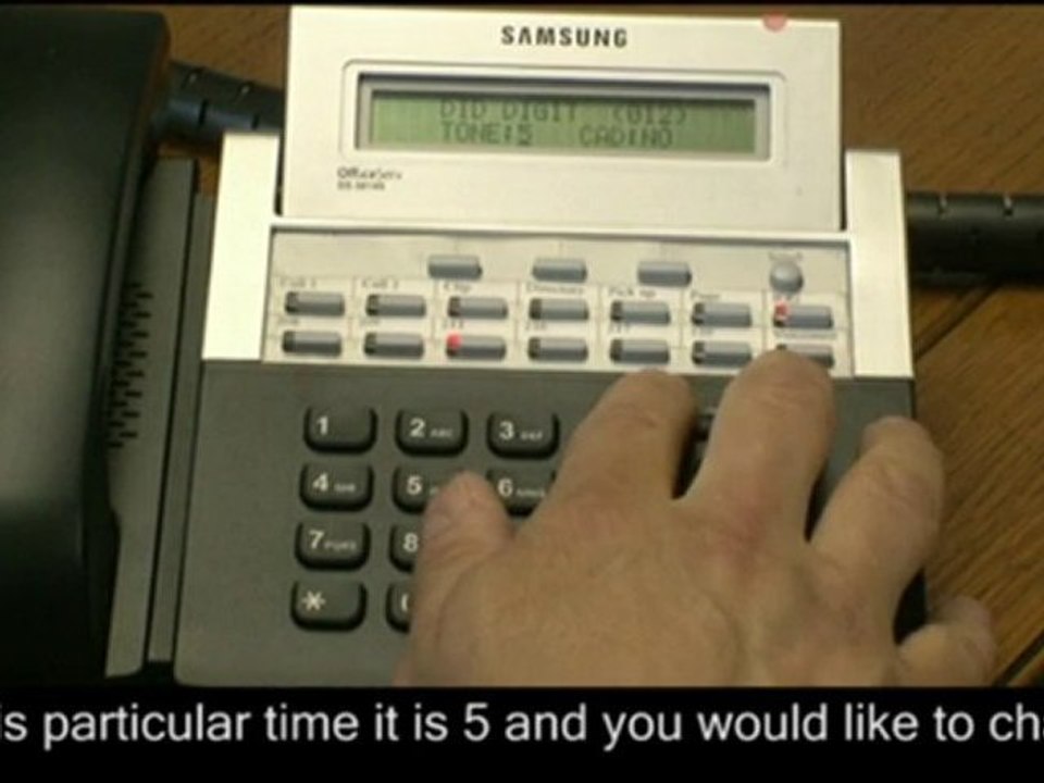 How to Change DDI Ring Tone on a Samsung Telephone System