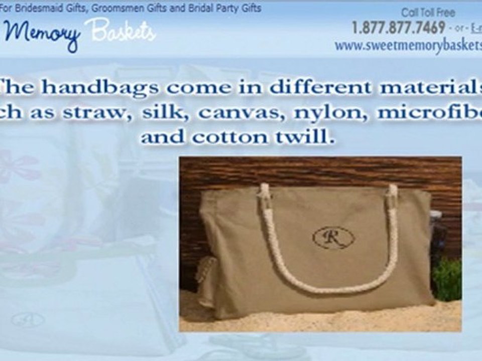 Personalized Tote For Wedding Gifts