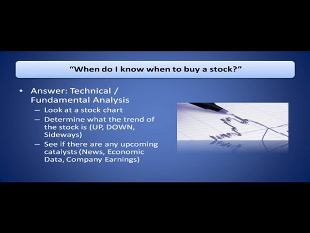 HOT STOCK TIPS!! WHEN to buy a stock