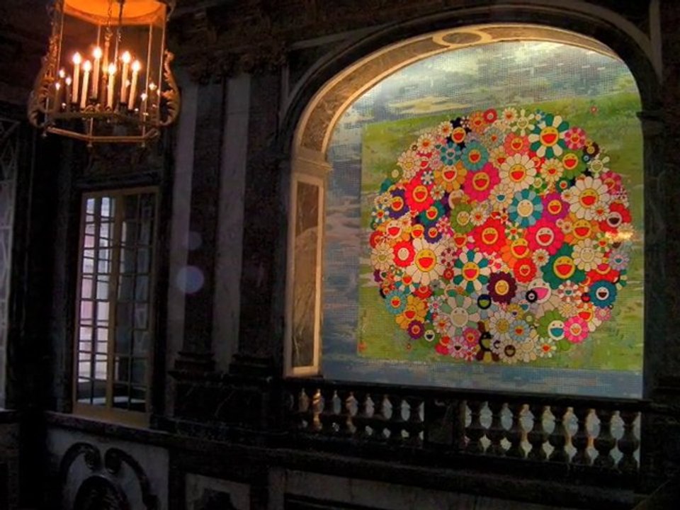 visite de l'exposition Murakami à Versailles