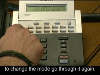 Changing Operation Modes with Samsung Telephone System