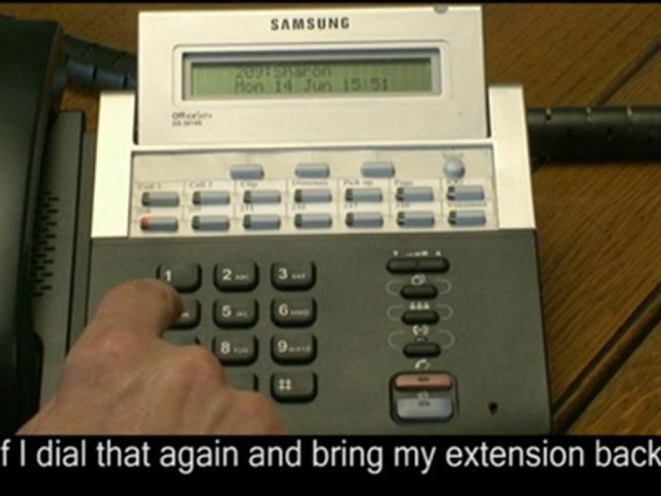 How to Use Virtual Extension/Hotdesking on an OfficeServ Tel