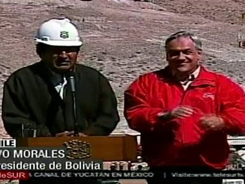 Evo Morales: muchas gracias mineros chilenos que cuidaron a