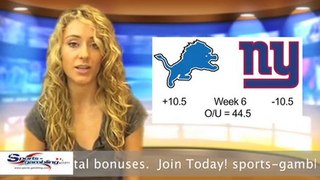 Lions vs Giants NFL Online Sportsbook Betting Odds