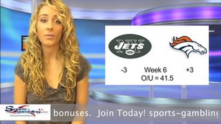 Jets vs Broncos NFL Online Sportsbook Betting Odds
