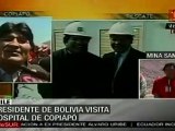 Evo Morales agradece a pueblo y gobierno chilenos por rescate minero