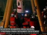 Descendió el segundo rescatista en la mina San José, Chile